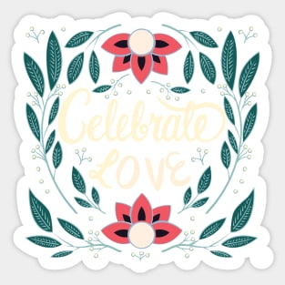 Celebrate Love Sticker